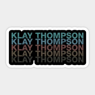 Vintage Proud Name Klay Sports Birthday Retro Sticker